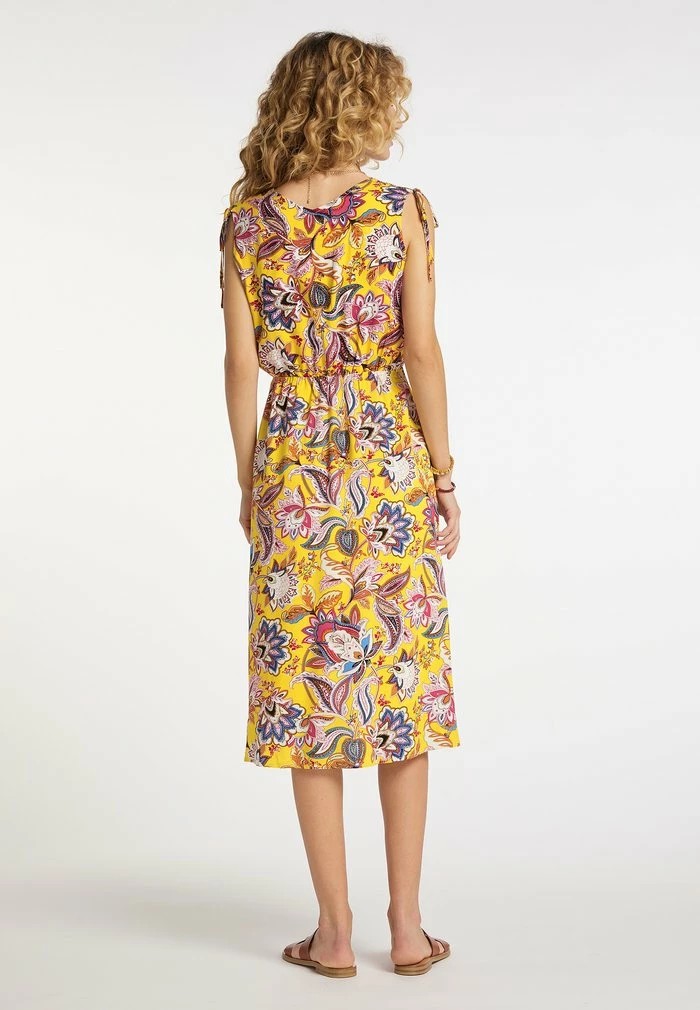 Usha Robe De Jour - Gelb Mehrfarbig 3 Usha Robe De Jour - Gelb Mehrfarbig – Image 3