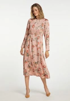 USHA QISHA - Robe De Jour - Rosa Mehrfarbig