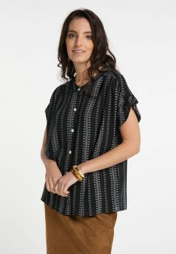 Usha Blouse - Schwarz Weiss