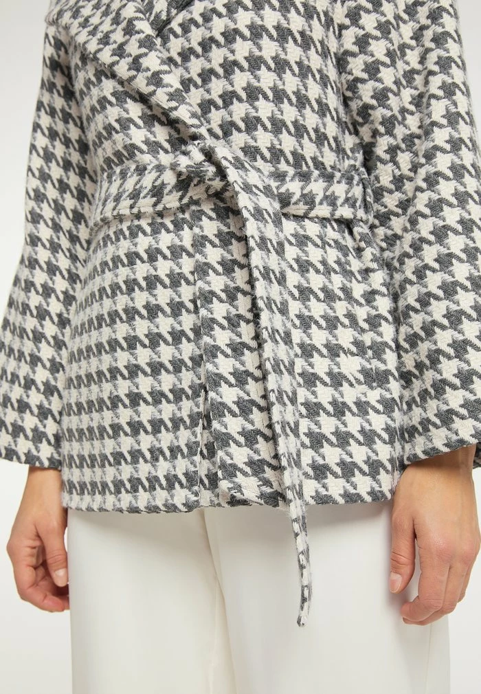 Usha Manteau Court - Grau Weiss 4 Usha Manteau Court - Grau Weiss – Image 4