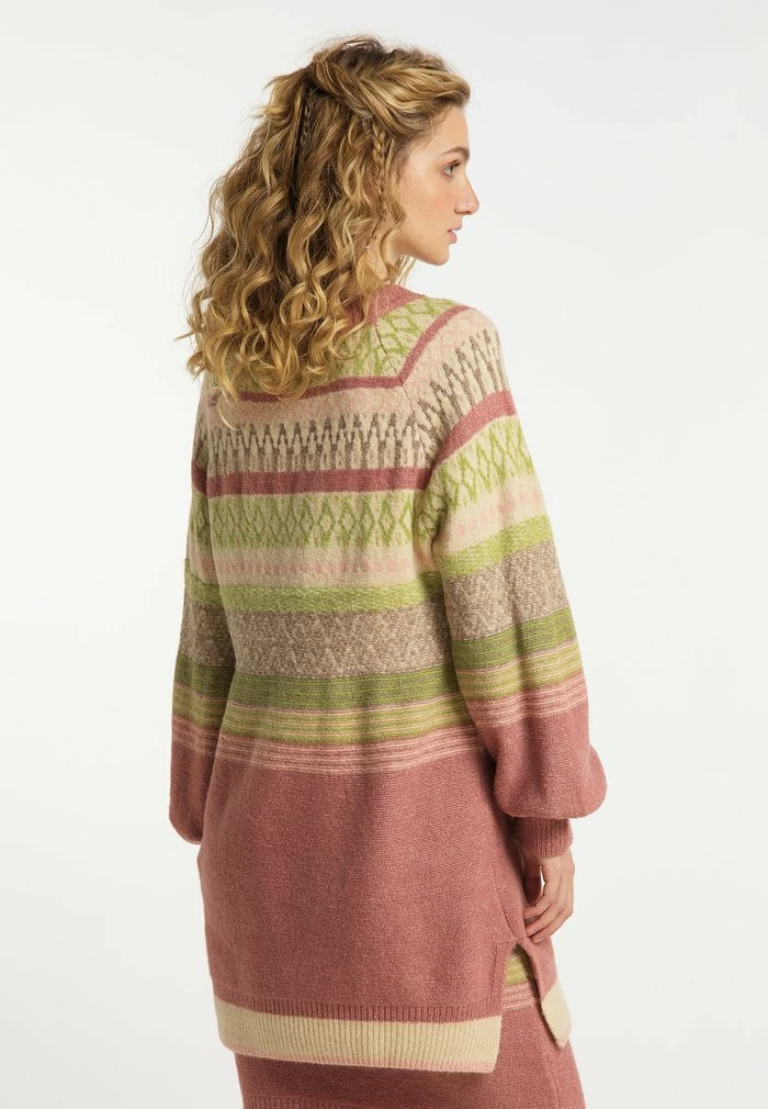 USHA CARNEA - Robe Pull - Dunkelrosa Mehrfarbig 3 USHA CARNEA - Robe Pull - Dunkelrosa Mehrfarbig – Image 3
