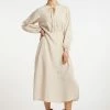 Usha LANGARM - Robe De Jour - Creme