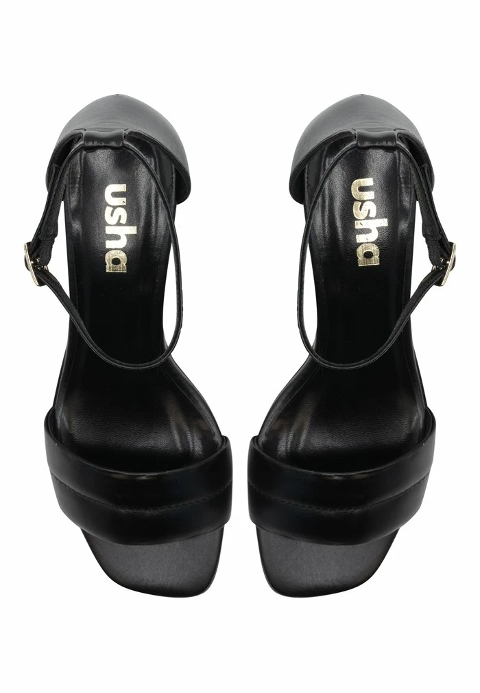Usha Sandales à Plateforme - Schwarz 4 Usha Sandales à Plateforme - Schwarz – Image 4