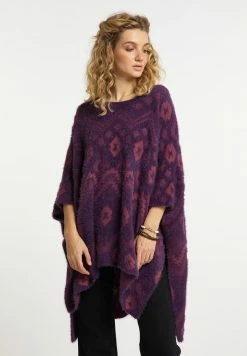 USHA CARNEA - Cape - Dunkellila Mehrfarbig