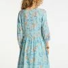 Usha Robe De Jour - Hellblau Mehrfarbig -Usha Elegant Magasin cc004e4ef8df40ab8c0a217802cf0f68