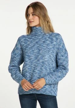 USHA LYNNEA - Pullover - Blau Mehrfarbig