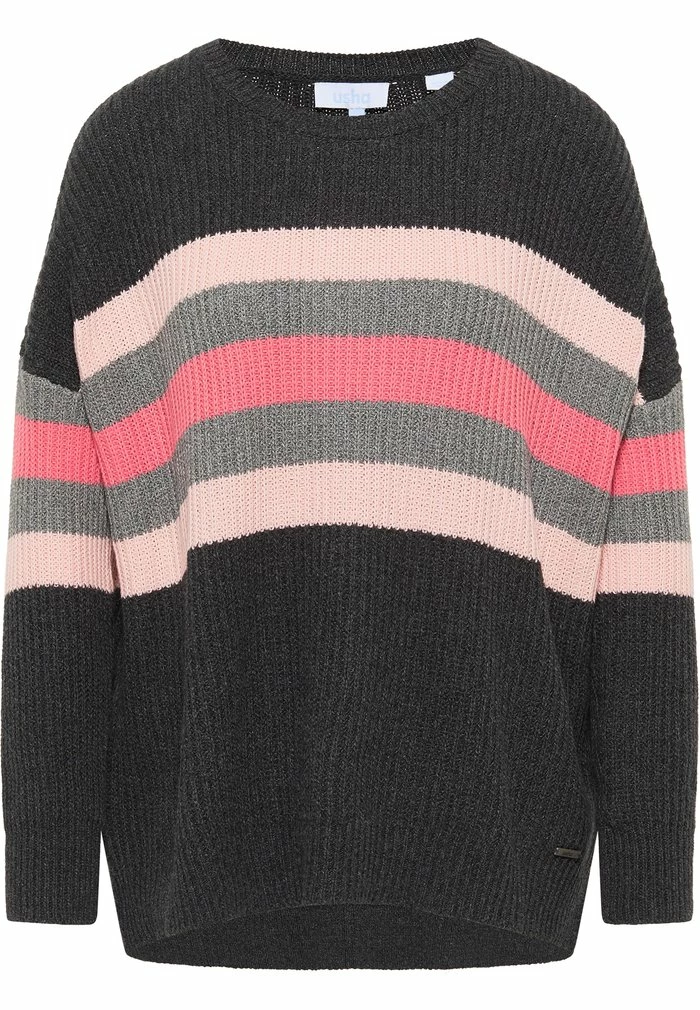 USHA FENIA - Pullover - Anthrazit Mehrfarbig 5 USHA FENIA - Pullover - Anthrazit Mehrfarbig – Image 5