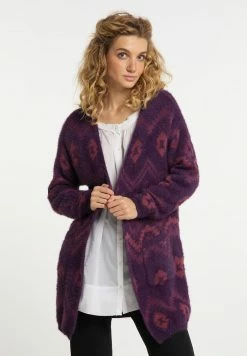 USHA CARNEA - Gilet - Dunkellila Mehrfarbig