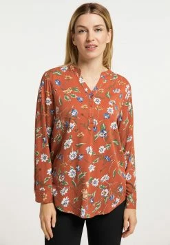 USHA QISHA - Blouse - Rostrot Mehrfarbig