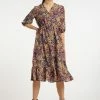 Usha MIT BLUMENPRINT - Robe De Jour - Grün Mehrfarbig -Usha Elegant Magasin d7f13c2e3dd443639a4bb8086a4a67d5
