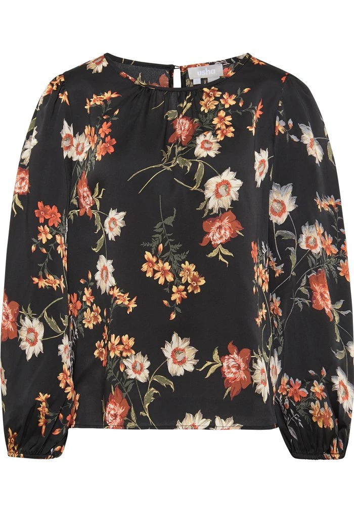 USHA QISHA - T-shirt à Manches Longues - Schwarz Mehrfarbig 5 USHA QISHA - T-shirt à Manches Longues - Schwarz Mehrfarbig – Image 5