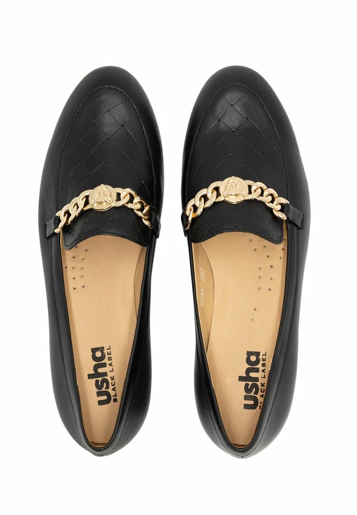 Usha Mocassins - Schwarz 3 Usha Mocassins - Schwarz – Image 3