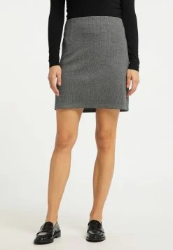 Usha Jupe Trapèze - Schwarz Grau