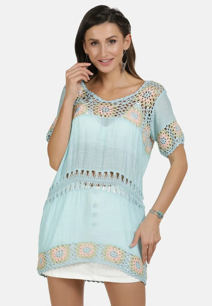Usha TUNIKA - Tunique - Light Blue 1 Usha TUNIKA - Tunique - Light Blue