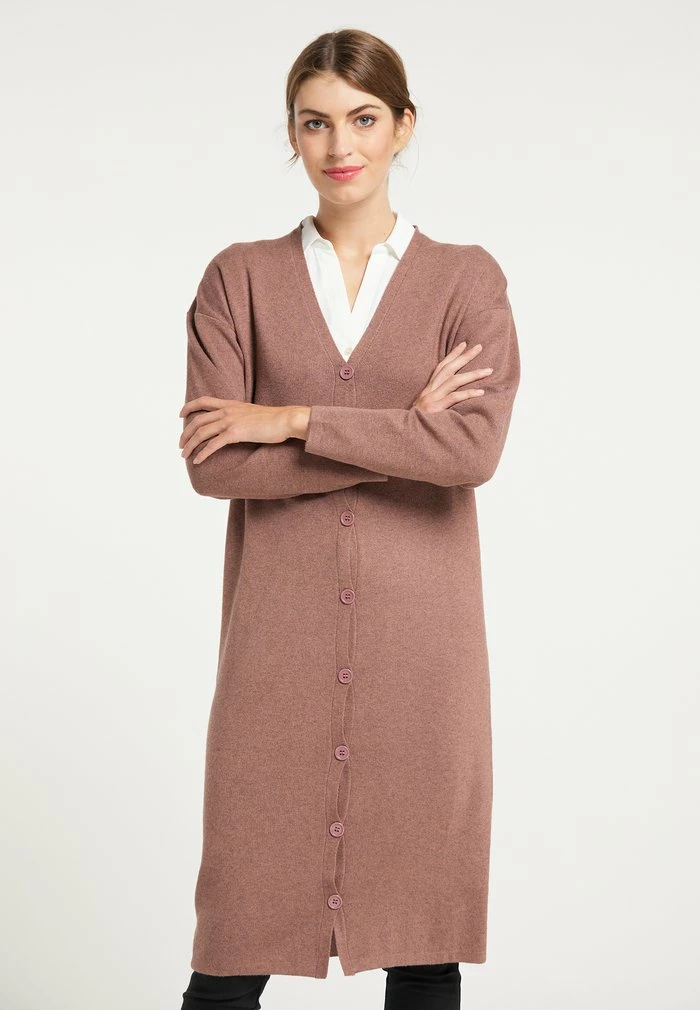 Usha Gilet - Taupe Melange 1 Usha Gilet - Taupe Melange