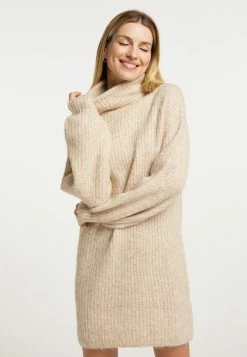 USHA SIVENE - Robe Pull - Wollweiss Melange