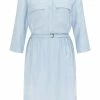 Usha Robe Chemise - Hellblau -Usha Elegant Magasin e7bec7c2b8b04e3f8949d1876d63591f