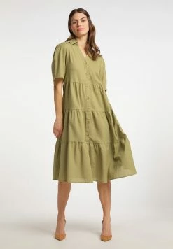 Usha Robe Chemise - Green Light Green