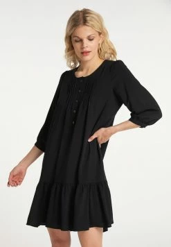 Usha Robe Chemise - Schwarz