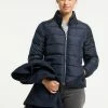 Usha Veste D'hiver - Marine -Usha Elegant Magasin f4d3a224bf714675a5cb23a188825953