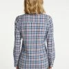 USHA FENIA - Chemisier - Blau Mehrfarbig -Usha Elegant Magasin fa86044c04a9460b812455f2869d99a1