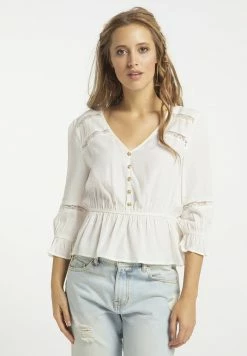 Usha Blouse - Wollweiss