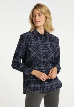 USHA FENIA - Chemisier - Blau Mehrfarbig