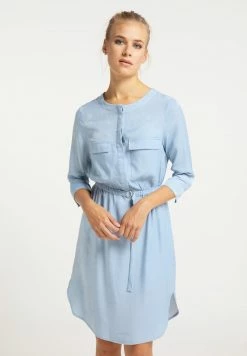 Usha Robe Chemise - Hellblau
